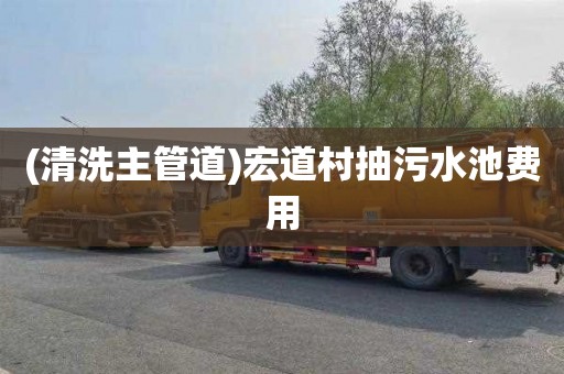 (清洗主管道)宏道村抽污水池费用