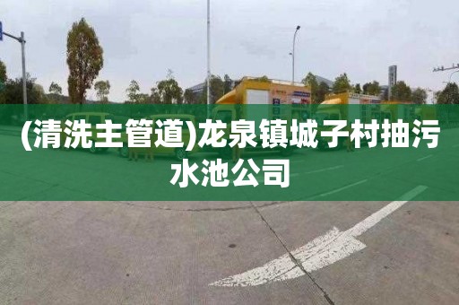 (清洗主管道)龙泉镇城子村抽污水池公司