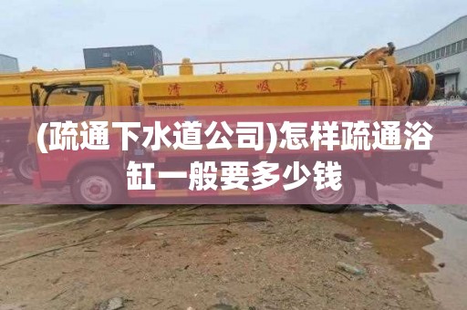 (疏通下水道公司)怎样疏通浴缸一般要多少钱