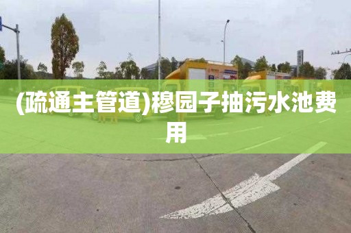 (疏通主管道)穆园子抽污水池费用