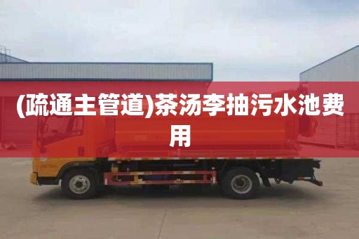 (疏通主管道)茶汤李抽污水池费用