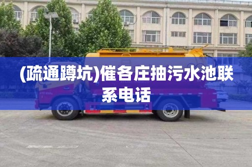 (疏通蹲坑)催各庄抽污水池联系电话
