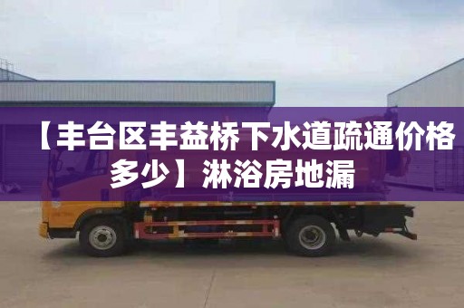 【丰台区丰益桥下水道疏通价格多少】淋浴房地漏
