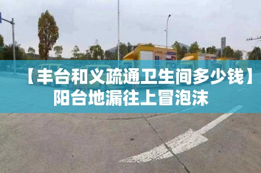 【丰台和义疏通卫生间多少钱】阳台地漏往上冒泡沫
