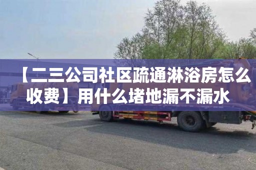 【二三公司社区疏通淋浴房怎么收费】用什么堵地漏不漏水