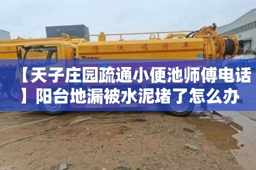 【天子庄园疏通小便池师傅电话】阳台地漏被水泥堵了怎么办
