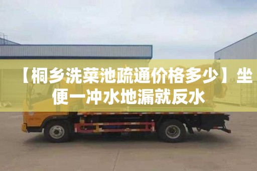 【桐乡洗菜池疏通价格多少】坐便一冲水地漏就反水