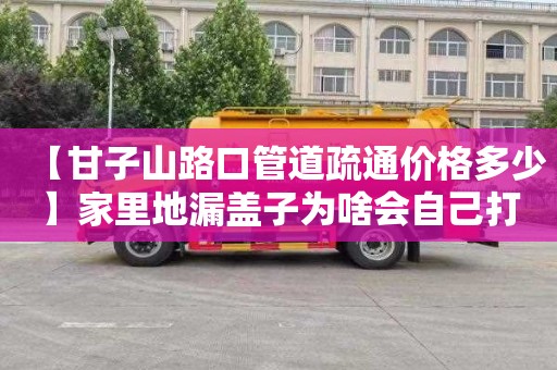 【甘子山路口管道疏通价格多少】家里地漏盖子为啥会自己打开