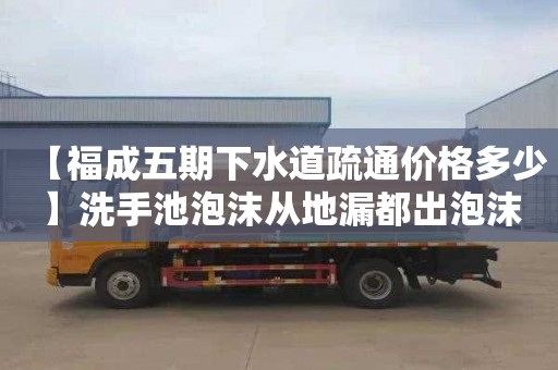 【福成五期下水道疏通价格多少】洗手池泡沫从地漏都出泡沫