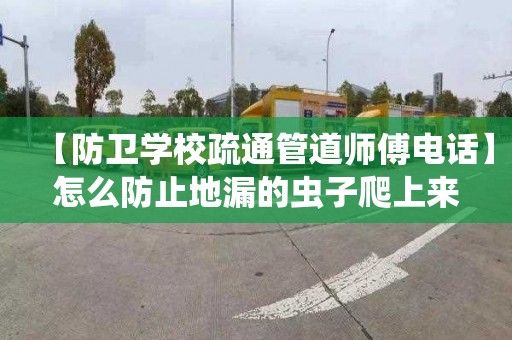 【防卫学校疏通管道师傅电话】怎么防止地漏的虫子爬上来