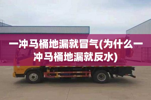 一冲马桶地漏就冒气(为什么一冲马桶地漏就反水)