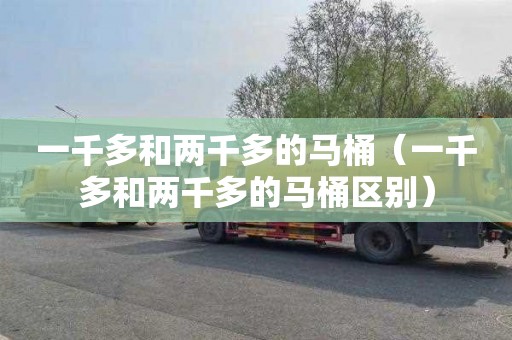 一千多和两千多的马桶（一千多和两千多的马桶区别）