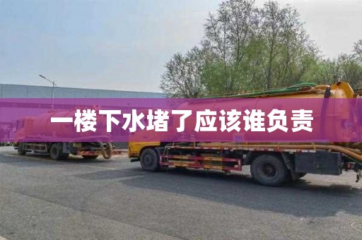 一楼下水堵了应该谁负责