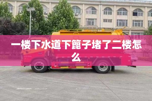 一楼下水道下篦子堵了二楼怎么