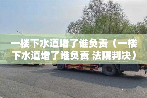 一楼下水道堵了谁负责（一楼下水道堵了谁负责 法院判决）