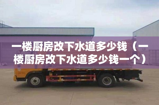 一楼厨房改下水道多少钱（一楼厨房改下水道多少钱一个）