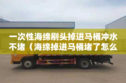 一次性海绵刷头掉进马桶冲水不堵（海绵掉进马桶堵了怎么最快疏通）