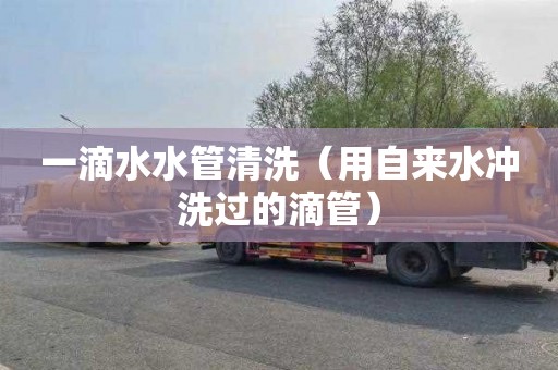 一滴水水管清洗（用自来水冲洗过的滴管）