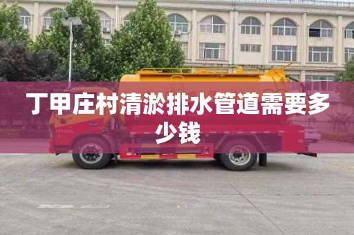 丁甲庄村清淤排水管道需要多少钱