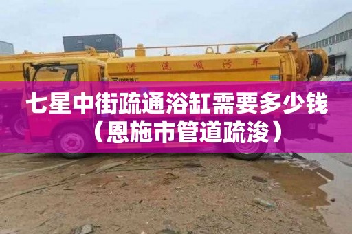 七星中街疏通浴缸需要多少钱（恩施市管道疏浚）