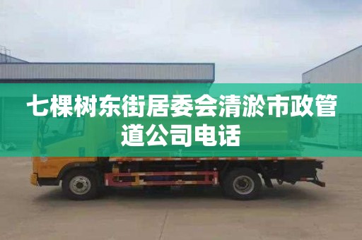 七棵树东街居委会清淤市政管道公司电话