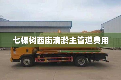七棵树西街清淤主管道费用