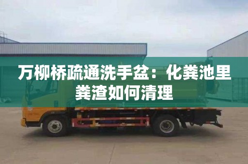 万柳桥疏通洗手盆：化粪池里粪渣如何清理