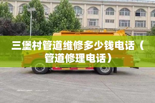 三堡村管道维修多少钱电话（管道修理电话）