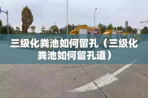 三级化粪池如何留孔（三级化粪池如何留孔道）
