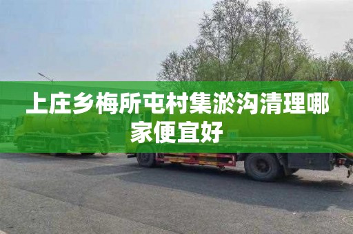 上庄乡梅所屯村集淤沟清理哪家便宜好