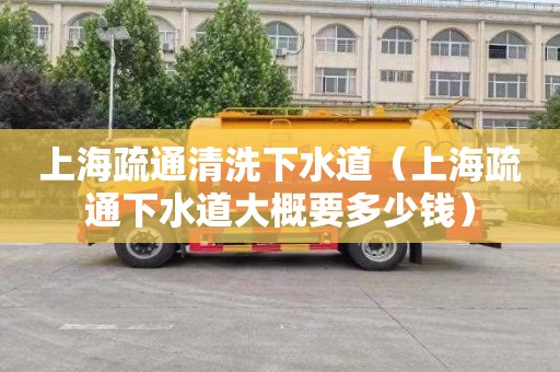 上海疏通清洗下水道（上海疏通下水道大概要多少钱）