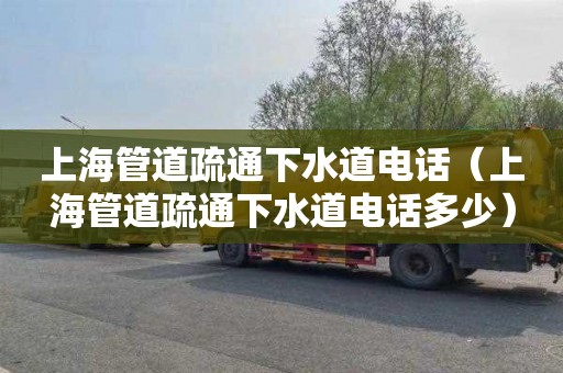 上海管道疏通下水道电话（上海管道疏通下水道电话多少）
