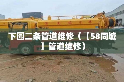 下园二条管道维修（【58同城】管道维修）