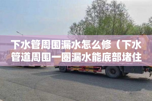 下水管周围漏水怎么修（下水管道周围一圈漏水能底部堵住吗）