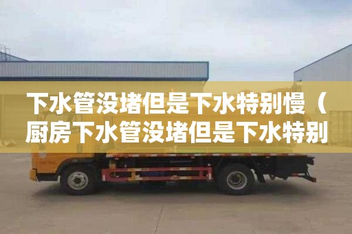 下水管没堵但是下水特别慢（厨房下水管没堵但是下水特别慢）