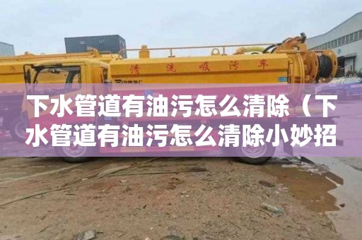 下水管道有油污怎么清除（下水管道有油污怎么清除小妙招）