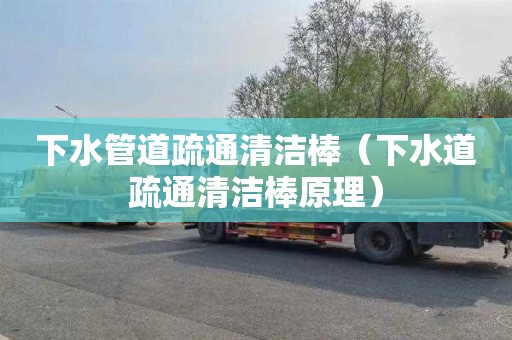 下水管道疏通清洁棒（下水道疏通清洁棒原理）