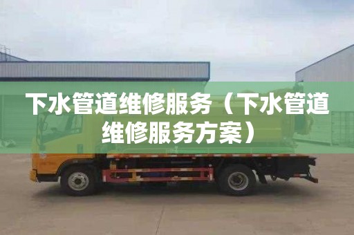 下水管道维修服务（下水管道维修服务方案）