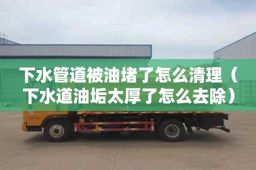 下水管道被油堵了怎么清理（下水道油垢太厚了怎么去除）