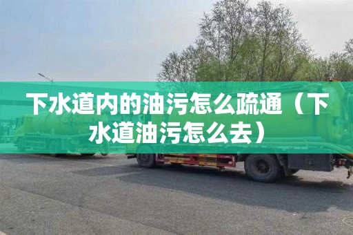 下水道内的油污怎么疏通（下水道油污怎么去）
