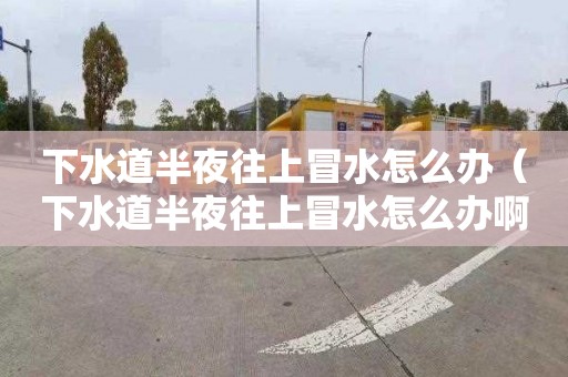 下水道半夜往上冒水怎么办（下水道半夜往上冒水怎么办啊）