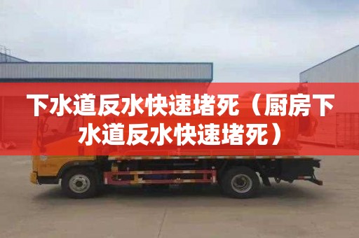 下水道反水快速堵死（厨房下水道反水快速堵死）