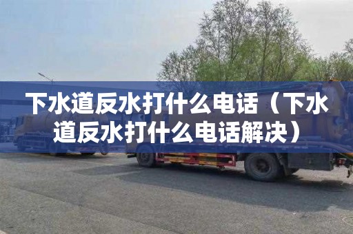 下水道反水打什么电话（下水道反水打什么电话解决）
