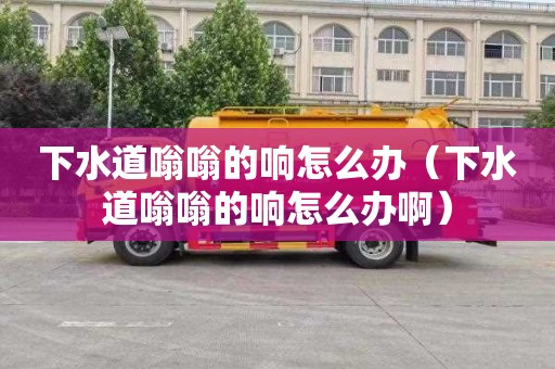 下水道嗡嗡的响怎么办（下水道嗡嗡的响怎么办啊）