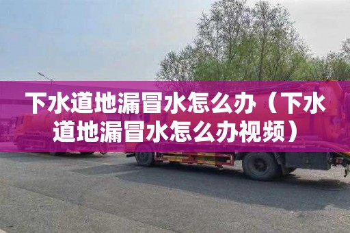 下水道地漏冒水怎么办（下水道地漏冒水怎么办视频）