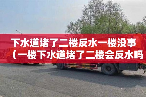 下水道堵了二楼反水一楼没事（一楼下水道堵了二楼会反水吗）