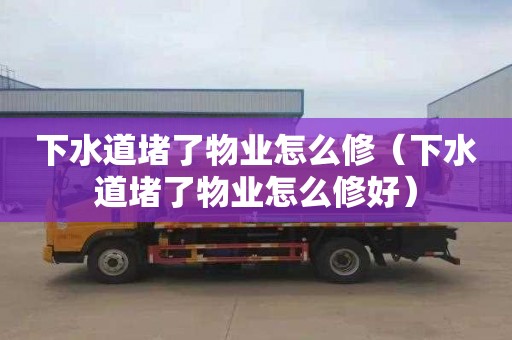 下水道堵了物业怎么修（下水道堵了物业怎么修好）
