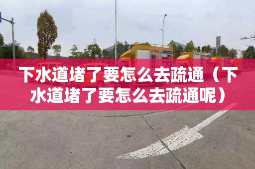 下水道堵了要怎么去疏通（下水道堵了要怎么去疏通呢）