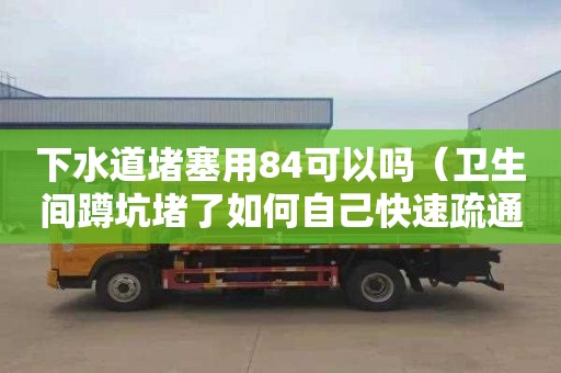 下水道堵塞用84可以吗（卫生间蹲坑堵了如何自己快速疏通）