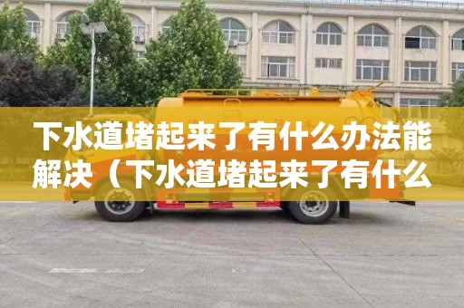 下水道堵起来了有什么办法能解决（下水道堵起来了有什么办法能解决呢）